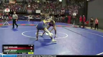 Quarterfinal - Kade Wersland, Laurel vs Currey Brown, Custer Co. (Miles City)