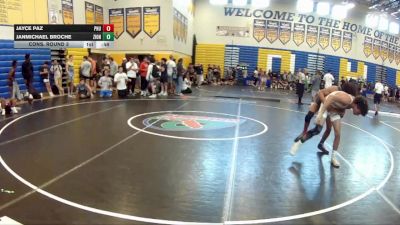 120 lbs Cons. Round 3 - Jayce Paz, Palm Harbor University vs Janmichael Broche, Blue Steel
