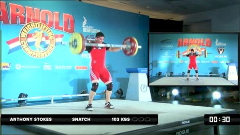Anthony Stokes Snatch 105 kgs