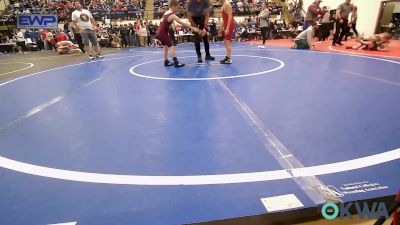 73 lbs Rr Rnd 5 - Tsu-tli Christie-Vangen, Fort Gibson Youth Wrestling vs Liam Dyches, IRONMEN Wrestling Club