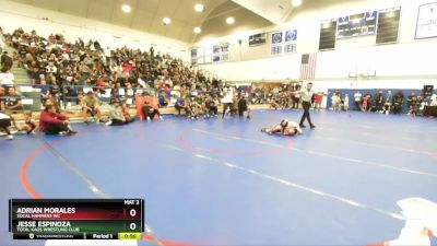 70 lbs Round 3 - Jesse Espinoza, Total Kaos Wrestling Club vs Adrian Morales, SoCal Hammers WC