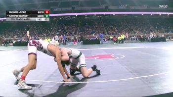 D4-113 lbs 5th Place Match - Nathan Bennett, Sand Creek vs Jacinto Lopez, Martin