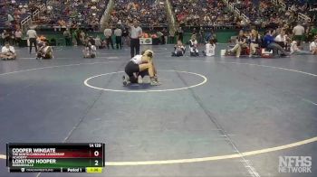 1A 120 lbs Quarterfinal - Cooper Wingate, The North Carolina Leadership Academy vs Loxston Hooper, Robbinsville