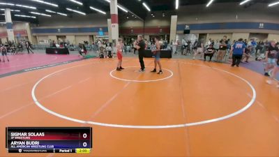 136 lbs Cons. Round 2 - Sigmar Solaas, 3F Wrestling vs Aryan Budri, All American Wrestling Club