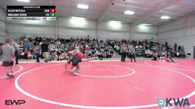 126 lbs Rr Rnd 1 - Allie McCall, Fort Gibson Youth Wrestling vs Melania Duke, Sallisaw Takedown Club