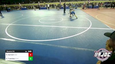 80 lbs Round Of 16 - Owen Sartain, Oklahoma Wrestling Academy vs Holden Fuentes, Randall Youth Wrestling Club