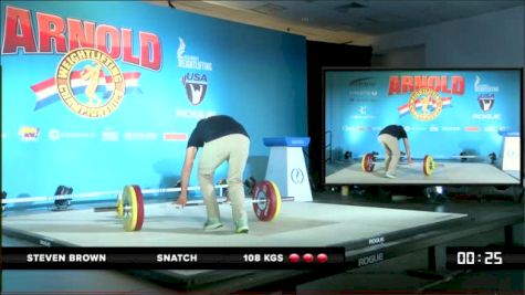 Steven Brown Snatch 108 kgs