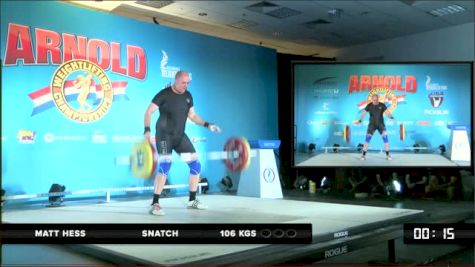 Matt Hess Snatch 106 kgs