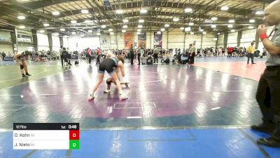 127 lbs Consi Of 4 - Dustin Kohn, VA vs Jake Nieto, NY
