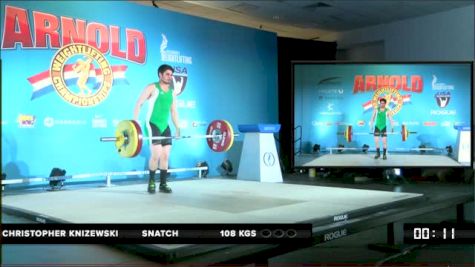 Christopher Knizewski Snatch 108 kgs