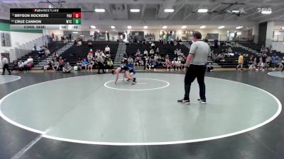 126 lbs Cons. Semi - Bryson Rockers, Paola vs Cruz Cannon, Wichita Training Center