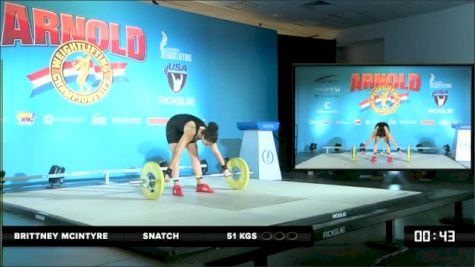 Brittney Mcintyre Snatch 51 kgs
