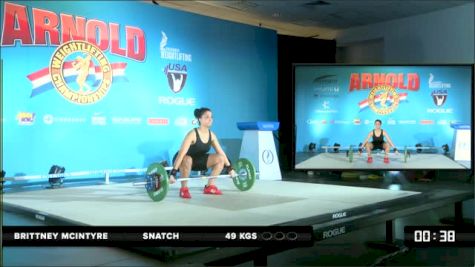 Brittney Mcintyre Snatch 49 kgs