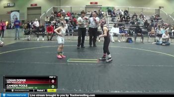 60 lbs Semifinal - Camden Poole, Donahue Wrestling Academy vs Logan Dodge, ARES Wrestling