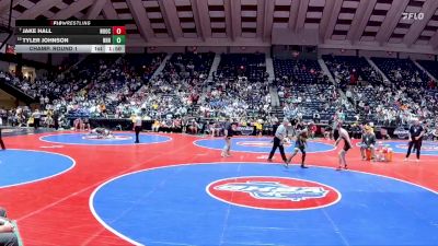 4A-150 lbs Champ. Round 1 - JAKE HALL, North Oconee vs Tyler Johnson, New Hampstead HS