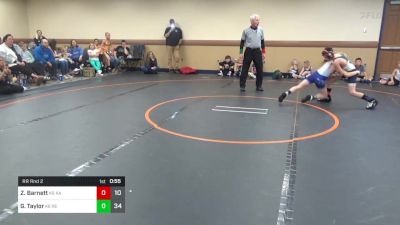 90 lbs Rr Rnd 2 - Zander Barnett, KA Cavs K-6 Community vs Griffin Taylor, Reynolds K-6 Community