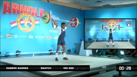 Darren Barnes Snatch 105 kgs