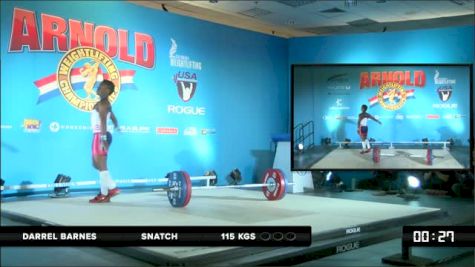 Darrel Barnes Snatch 3 115 kgs