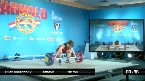 Brian Degennaro Snatch 1 118 kgs