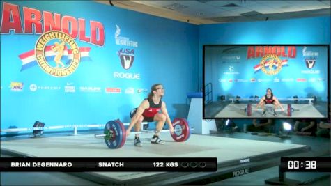 Brian Degennaro Snatch 3 122 kgs