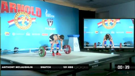 Anthony Mclaughlin Snatch 101 kgs