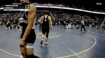 1A 150 lbs Cons. Round 1 - Devin Hall, Robbinsville High School vs Carson Williams, Chatham Central High School