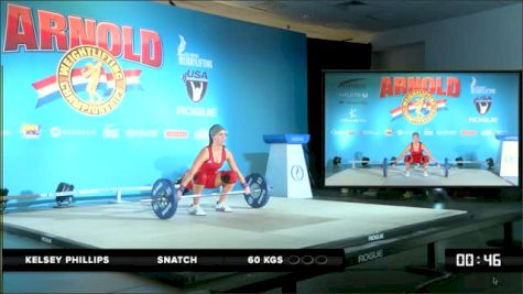 Kelsey Phillips Snatch 60 kgs