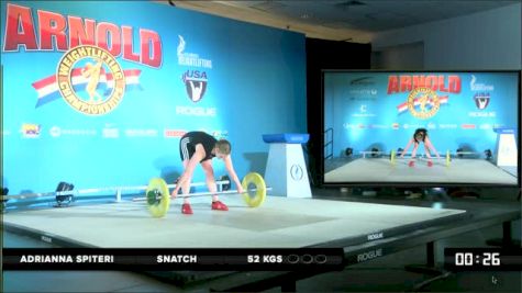 Adrianna Spiteri Snatch 52 kgs