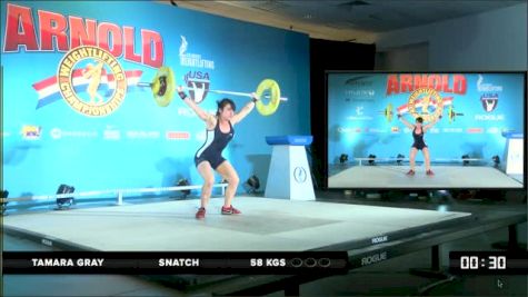 Tamara Gray Snatch 58 kgs