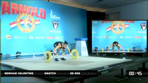 Meghan Valentine Snatch 56 kgs 2
