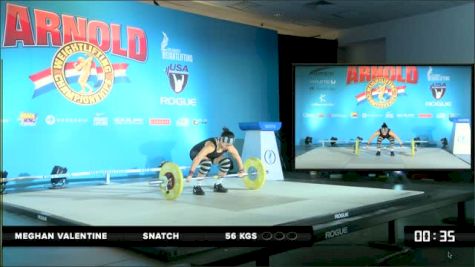Meghan Valentine Snatch 56 kgs