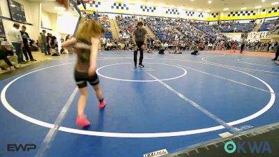 52 lbs Rr Rnd 3 - Emmalyn Gibson, Wolfpak Wrestling vs River Landis, Verdigris Youth Wrestling