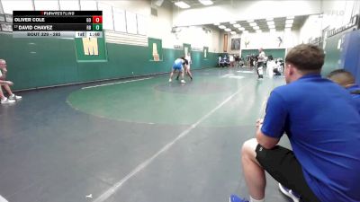 285 lbs Champ. Round 1 - David Chavez, Rancho Bernardo vs Oliver Cole, Great Oak