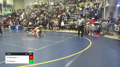 172 lbs Semifinal - Maximus Norman, Baylor-TN vs Ryan Burton, St. Joseph Regional-NJ