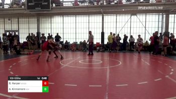 100-105 lbs Semifinal - Braden Harper, Woodstock Wrestling Club vs Amari Kinnamore, Woodland Wrestling