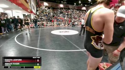 150 lbs Quarterfinal - Keegan Rager, Sheridan vs Dakota Ledford, Laramie