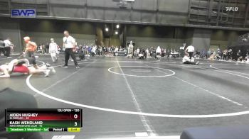 120 lbs Cons. Round 2 - Kash Wendland, Hays Wrestling Club vs Aiden Hughey, El Dorado