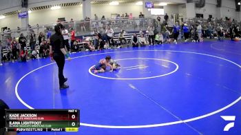 41 lbs Cons. Round 3 - Kade Jackson, Texas Elite Wrestling Club vs Ilana Lightfoot, El Paso Wildcats Wrestling Club