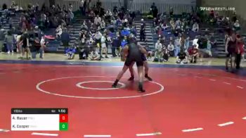 115 lbs Prelims - August Bauer, Columbia County Mat Club vs Kaleb Cooper, Level Up