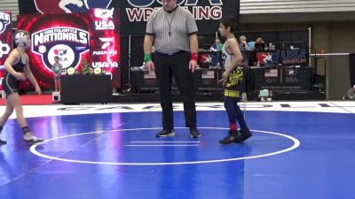 10U Boys - 67 lbs Cons. Round 2 - Eesa Mirza, Florida vs Roman Lowe, MVKWA Springboro Amateur Wrestling Club