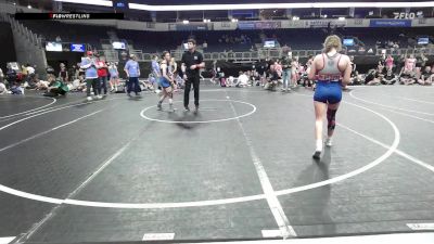 100 lbs Rr Rnd 2 - Isabella Hofmeister, Team North Stars vs Zoey Haney, Mid-MO