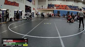 120 lbs Cons. Round 3 - Freddy Brinkman, Georgetown Prep vs Cody Lehman, Calvert Hall College