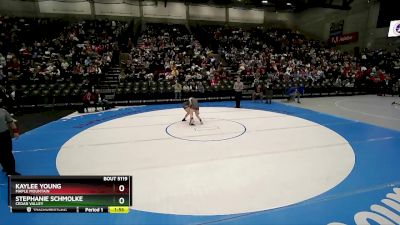 5A 110 lbs Quarterfinal - Stephanie Schmolke, Cedar Valley vs Kaylee Young, Maple Mountain