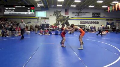 138 lbs Cons. Round 3 - Nick Esser, Dallas Center-Grimes vs Rylan Gaul, West Delaware, Manchester