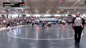 Girls 107 lbs Champ. Round 1 - Kadence Stamey, Sullivan East High School vs Justine Su, Collierville High School