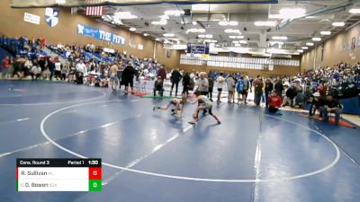 73 lbs Cons. Round 3 - Daemion Bowen, Bear River Junior High vs Rider Sullivan, Grantsville Wrestling Club