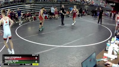 140 lbs Finals (8 Team) - Tristen White, Iowa USA Red vs Noah Fitzgerald, Indiana Gold