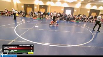 45 lbs Quarterfinal - Maui Takemoto, Westlake vs Emmett Grover, Box Elder Stingers