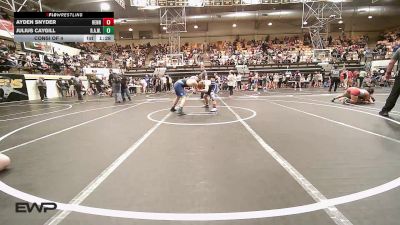 155 lbs Quarterfinal - Ayden Snyder, Hennessey Takedown Club vs Julius Caygill, R.A.W.