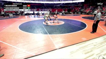 1A 132 lbs Cons. Round 1 - Nelson Benesh, Oregon vs Luke Munsterman, Coal City